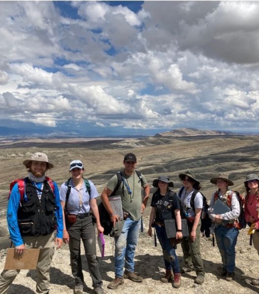 students in canyon